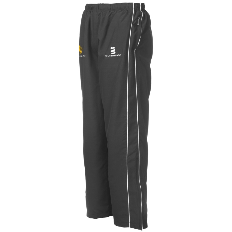 GRIFFINS CC Classic Tracksuit Pant With Thigh Length Zip Black Female