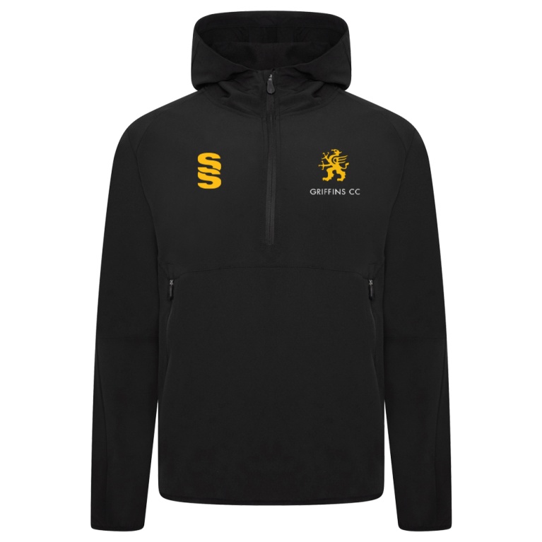 GRIFFINS CC Dual Elite 1/4 Zip Hoody / Rain Jacket : Black